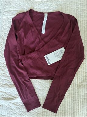 Lululemon nulu rib wrap front long sleeve